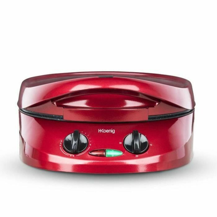 H.Koenig TRT180 Horno Multifunción Tart Express 1800W Ø30cm Piedra Antiadherente Temp. 210°C Temporizador Rojo 0 H.Koenig TRT180 Horno Multifunción Tart Express 1800W Ø30cm Piedra Antiadherente Temp. 210°C Temporizador Rojo 0
