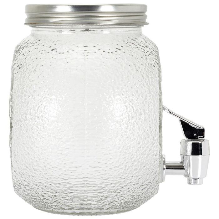 Home Deco Factory Dispensador Bebida Limón Vidrio con Grifo 1,5 L 5