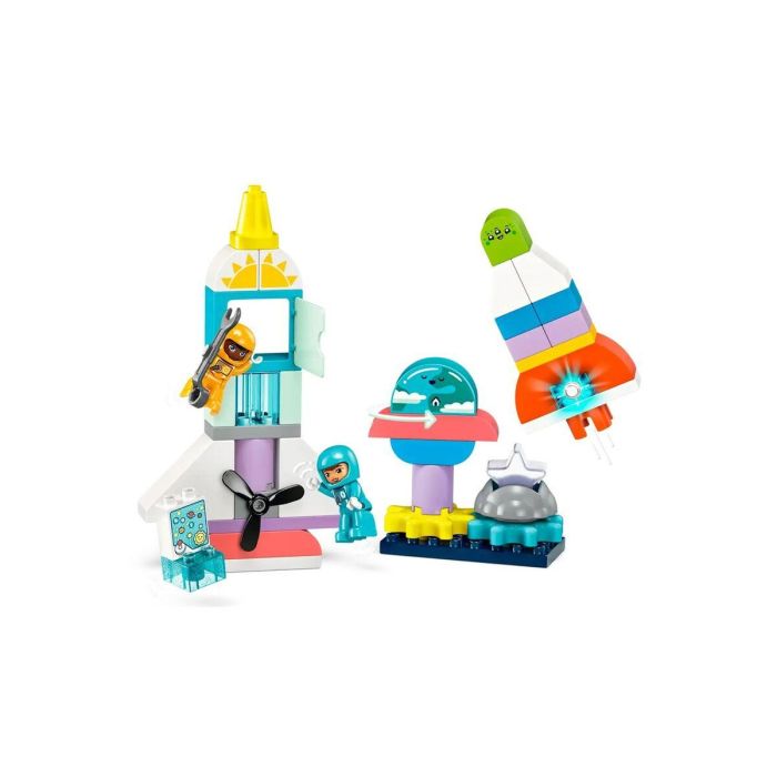 Lego Duplo Aventura En Lanzadera Espacial 3en1 Juguete Infantil con Figuras Astronautas, Extraterrestre y Ladrillo con Luz 4