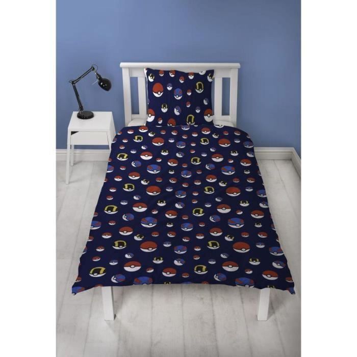 Pokemon POK3700891712163 - Juego de Cama Reversible Starter y Poké-ball, Microfibra - 1 Funda Nórdica 140x200cm + 1 Funda Almohada 63x63cm 3 Pokemon POK3700891712163 - Juego de Cama Reversible Starter y Poké-ball, Microfibra - 1 Funda Nórdica 140x200cm + 1 Funda Almohada 63x63cm 3