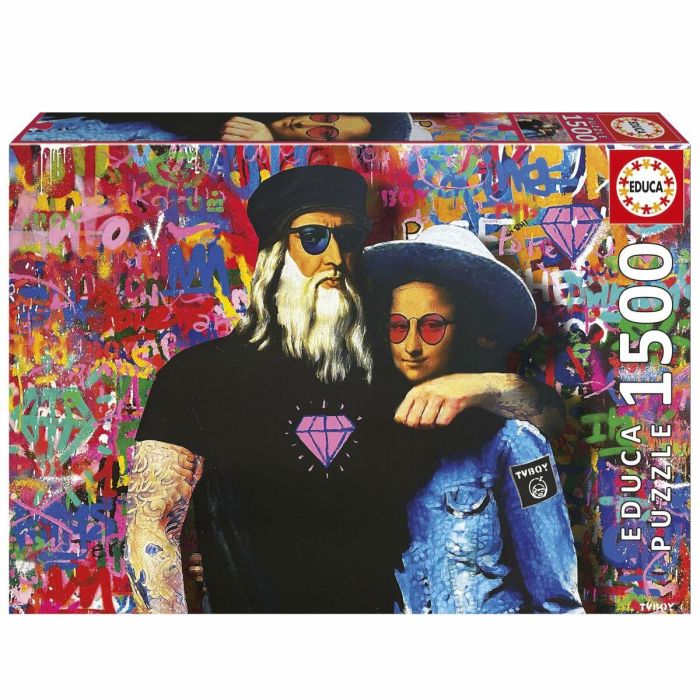 Educa EDU1747456778879 Puzzle Leo y Lisa 1500 piezas, 60 x 85 cm, Dibujos animados y cómics 3