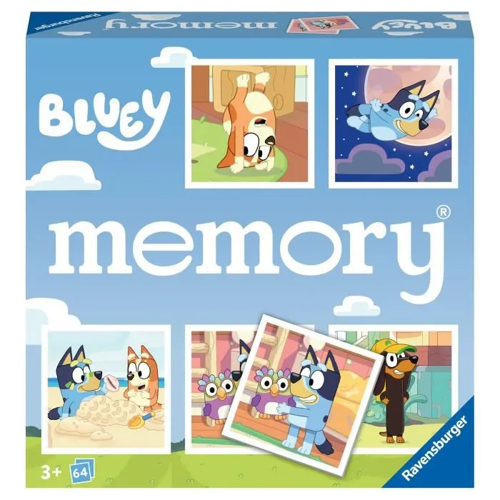 Ravensburger 4005556226467 Gran memoria Bluey Juego de Memoria para Niños a Partir de 3 Años 3