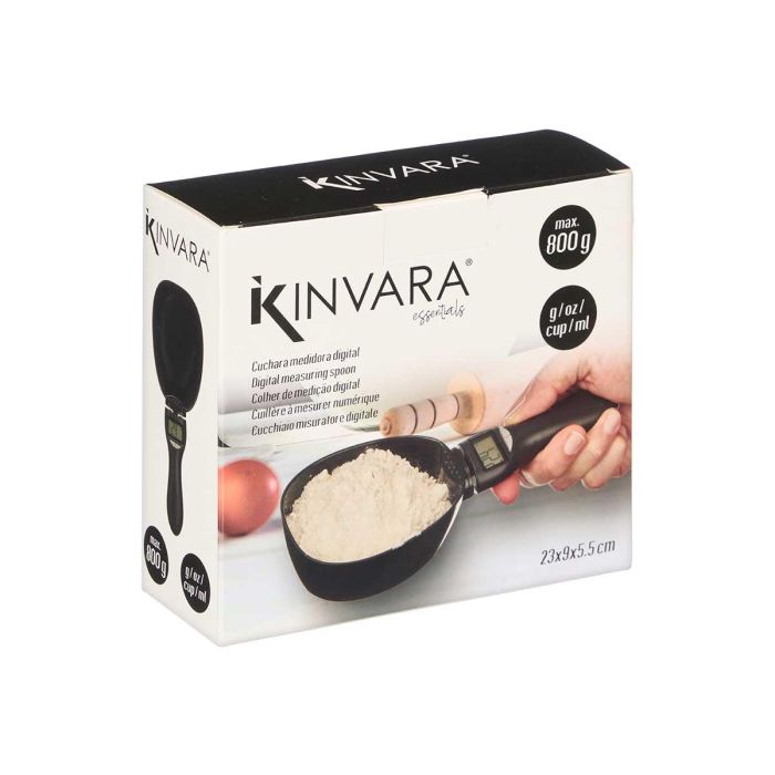 Pala Bascula Cocina Digital Negra Kinvara 9X5CM (12 Unidades) 2 Pala Bascula Cocina Digital Negra Kinvara 9X5CM (12 Unidades) 2