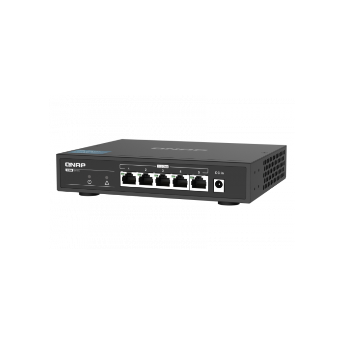 QNAP QSW-1105-5T switch No administrado Gigabit Ethernet (10/100/1000) Negro 4 QNAP QSW-1105-5T switch No administrado Gigabit Ethernet (10/100/1000) Negro 4