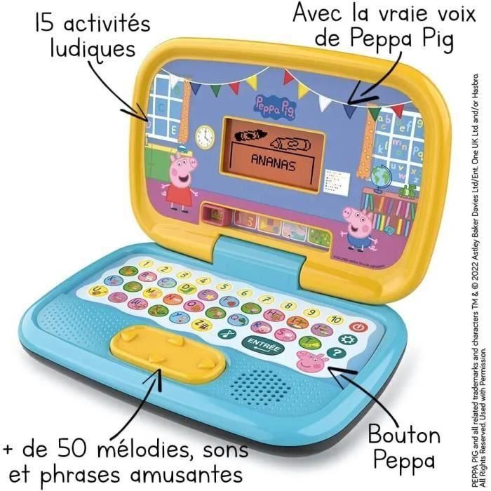 VTech Peppa Pig - Mi Computadora Educativa con 15 Actividades para Aprender Letras, Contar y Lógica 1 VTech Peppa Pig - Mi Computadora Educativa con 15 Actividades para Aprender Letras, Contar y Lógica 1