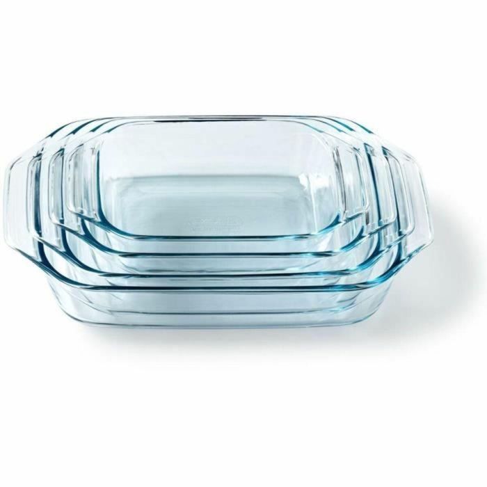 Pyrex 3426470297912 Juego de 4 Fuentes para Horno de Vidrio Rectangular 27/31/35/39 cm 0 Pyrex 3426470297912 Juego de 4 Fuentes para Horno de Vidrio Rectangular 27/31/35/39 cm 0