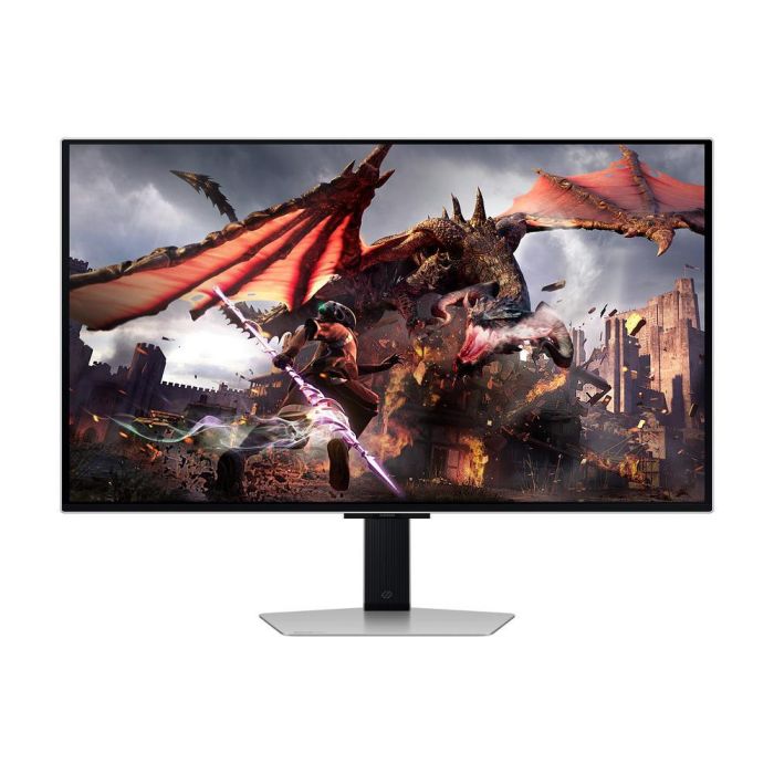 Samsung Monitor Gaming Odyssey OLED G8 S32DG800SU 32" 4K OLED 240Hz Smart TV Regulable en Altura Plata 1