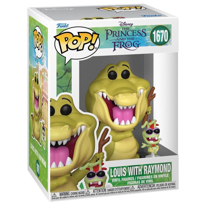 Figura POP Disney Tiana y el Sapo Louis with Raymond 1