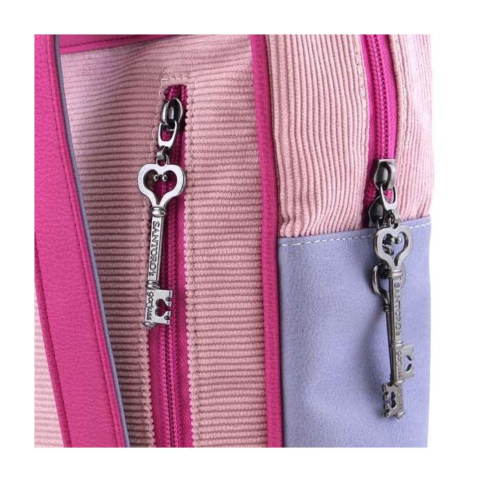 Mochila Gorjuss Cheshire cat Rosa Morado (27 x 10 x 37 cm)