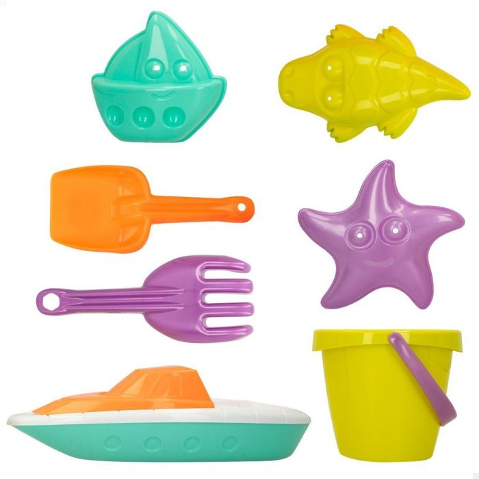 Set de Juguetes de Playa Colorbaby 7 Piezas Barco Polipropileno (24 Unidades) 2