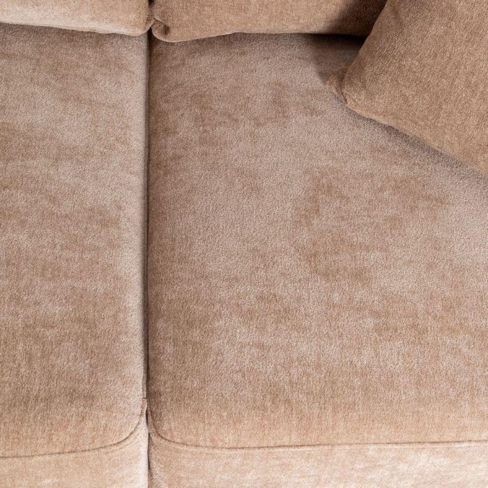 Sofá 2 Plazas Taupe Tejido-Madera 165 X 96 X 86 cm