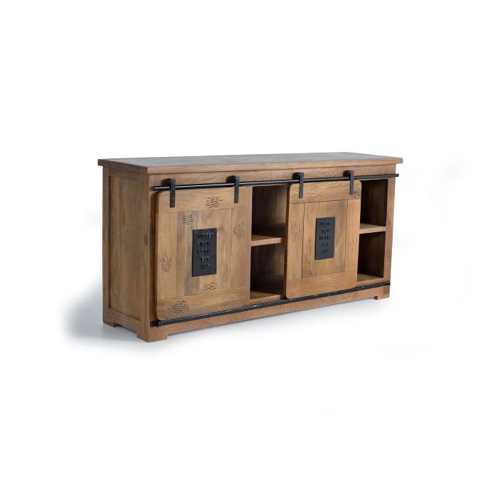 Giner y Colomer Aparador Industrial Madera de Mango Metal Natural 80 x 165 x 45 cm 5 Giner y Colomer Aparador Industrial Madera de Mango Metal Natural 80 x 165 x 45 cm 5