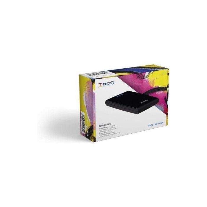 TooQ TQE-2526B Caja Externa Disco Duro 2.5" USB 3.1 (5Gbps) SATA III hasta 4TB UASP Plug & Play Compatible PC Mac Linux Negra 4 TooQ TQE-2526B Caja Externa Disco Duro 2.5" USB 3.1 (5Gbps) SATA III hasta 4TB UASP Plug & Play Compatible PC Mac Linux Negra 4