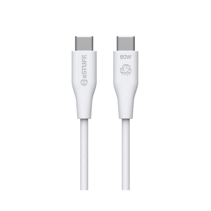 eSTUFF INFINITE Cable USB-C a USB-C Super Suave 2m - 100% Plástico Reciclado sin PVC