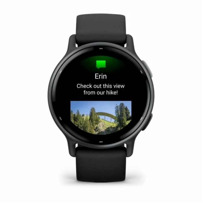 Garmin AAAAH39016 Reloj GPS Vivoactive 5, Smartwatch con WiFi, Pantalla 30.4mm (1.2"), Gris con Correa Negra 20