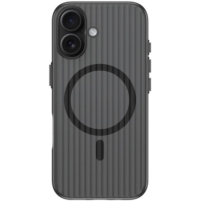 4smarts 541639 Funda Aero de Policarbonato para iPhone 17, Negro/Transparente, Compatible MagSafe y Antideslizante