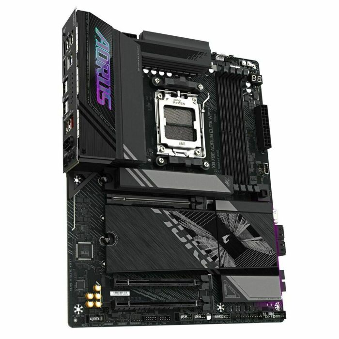 GIGABYTE Placa Base X870E A ELITE WIFI7 - Compatible con AMD Ryzen 9000, Wi-Fi 7, DDR5 hasta 8000MHz, 4xPCIe 5.0, 4xM.2, Ref. 9MX87EEL7-00-10 26 GIGABYTE Placa Base X870E A ELITE WIFI7 - Compatible con AMD Ryzen 9000, Wi-Fi 7, DDR5 hasta 8000MHz, 4xPCIe 5.0, 4xM.2, Ref. 9MX87EEL7-00-10 26