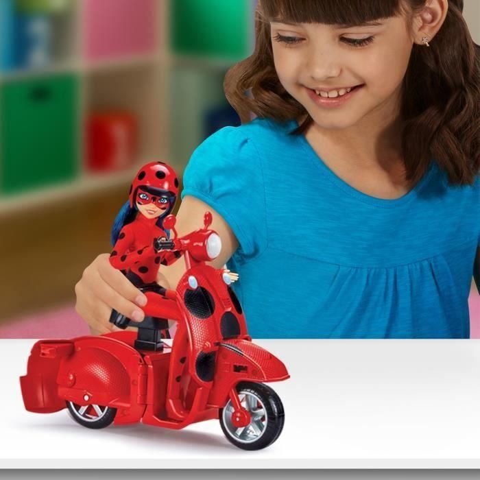 Scooter Miraculous Switch'n Go + Ladybug Lucky Charm Bandai 26 cm Muñeca articulada - P50668 5