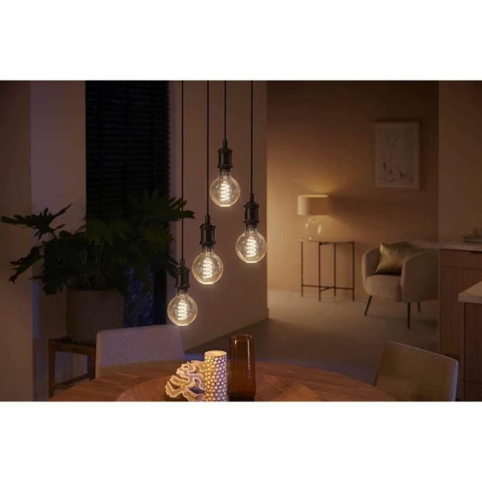 Philips Hue White Ambiance, LED conectado LED E27 Filamento G93 Globe, Bluetooth, trabaja con Alexa, Google y HomeKit 2