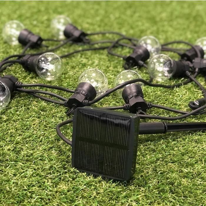 LUMIJARDIN Solar guirnalda 10 bombillas LED - Blanco cálido - Fiesta claro solar 1 LUMIJARDIN Solar guirnalda 10 bombillas LED - Blanco cálido - Fiesta claro solar 1