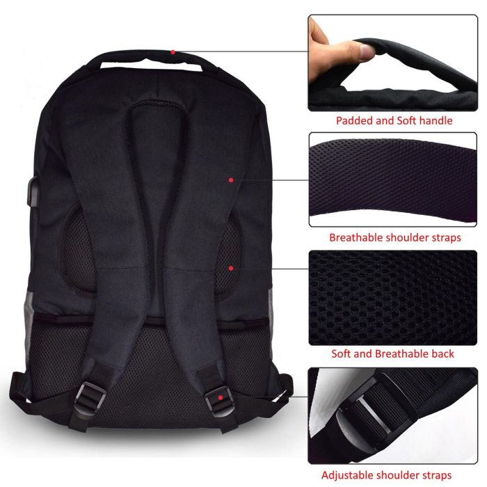 MOCHILA PORTATIL EWENT EW252917.3" + PUERTO USB 3