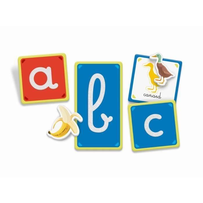 Clementoni CLE8005125527977 Juego Educativo Letras Táctiles Montessori para Aprender el Abecedario - 26 Cartas de Letras - 3+ Años 1