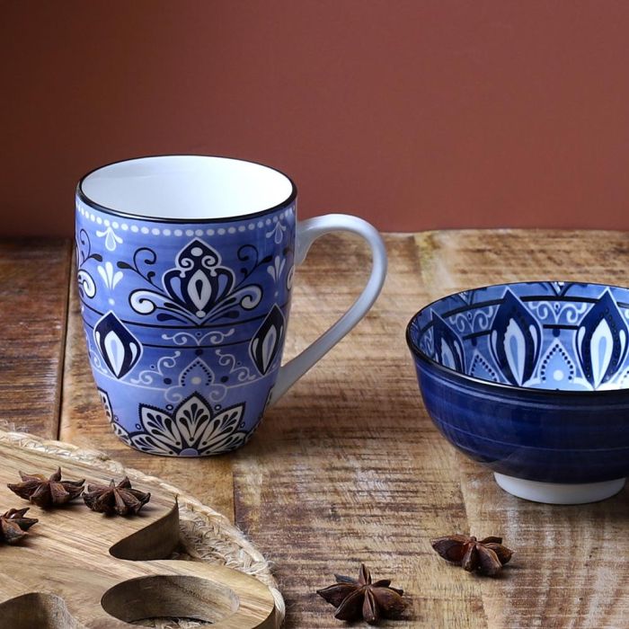 Mug 300 Ml Jaipur Blue Home Deco Factory 1