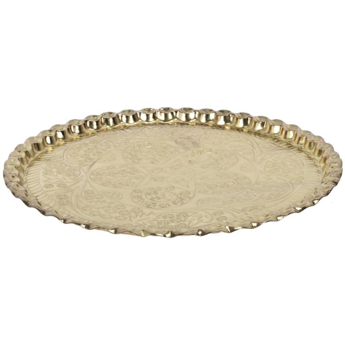 Bandeja Metal Dorado Home Deco Factory diámetro 47,5 cm 