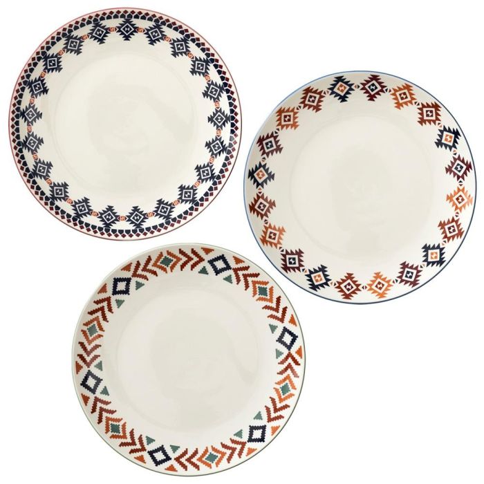 Plato Llano Home Deco Factory diámetro 27 PORCELANA cm PORCELANA  2