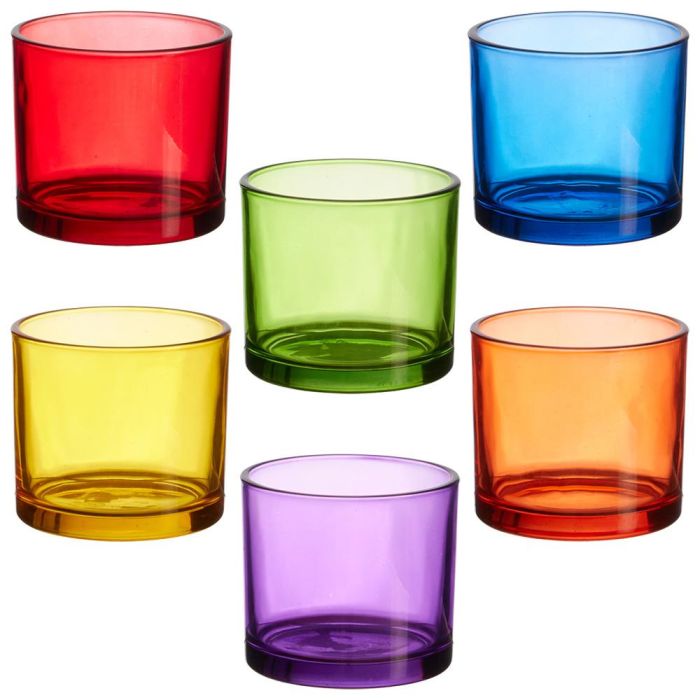 Juego De 6 Vasos 160 Ml Colores Home Deco Factory