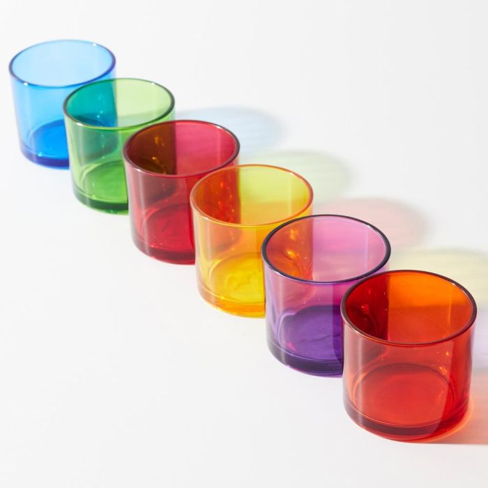 Juego De 6 Vasos 160 Ml Colores Home Deco Factory 3