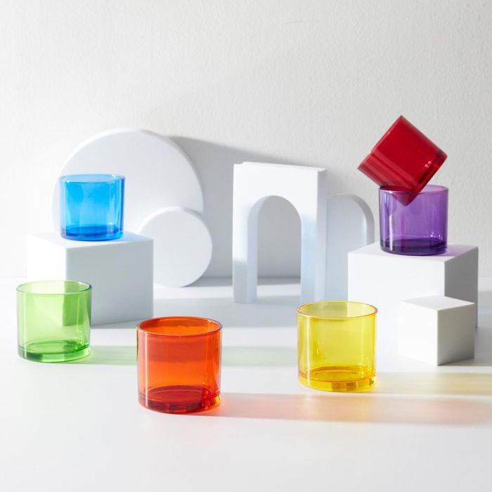 Juego De 6 Vasos 160 Ml Colores Home Deco Factory 5