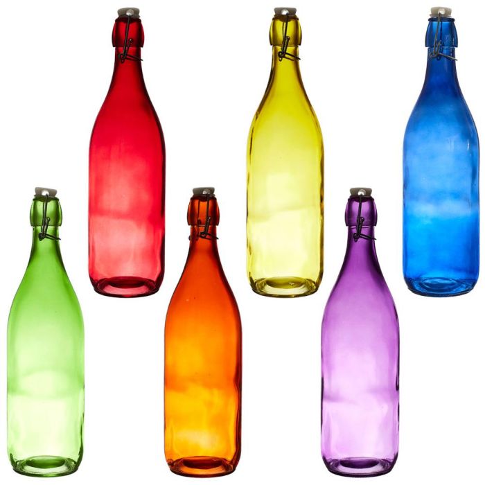 Botella 1 L Vidrio Color Home Deco Factory 2