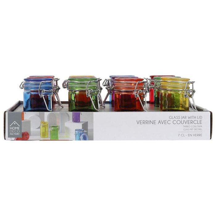 Bote Vidrio Color Con Tapa 70 Ml Home Deco Factory 3