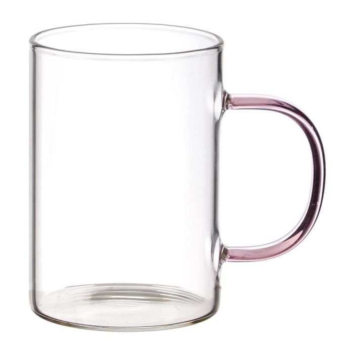 Mug 300 Ml Vidrio Con Asa Color Home Deco Factory 4