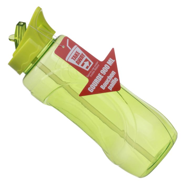 Botella de deporte con tapa de sorber 900 ml 1