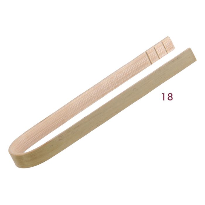 Pinza de servir de bambu x18 10 cm 1 Pinza de servir de bambu x18 10 cm 1