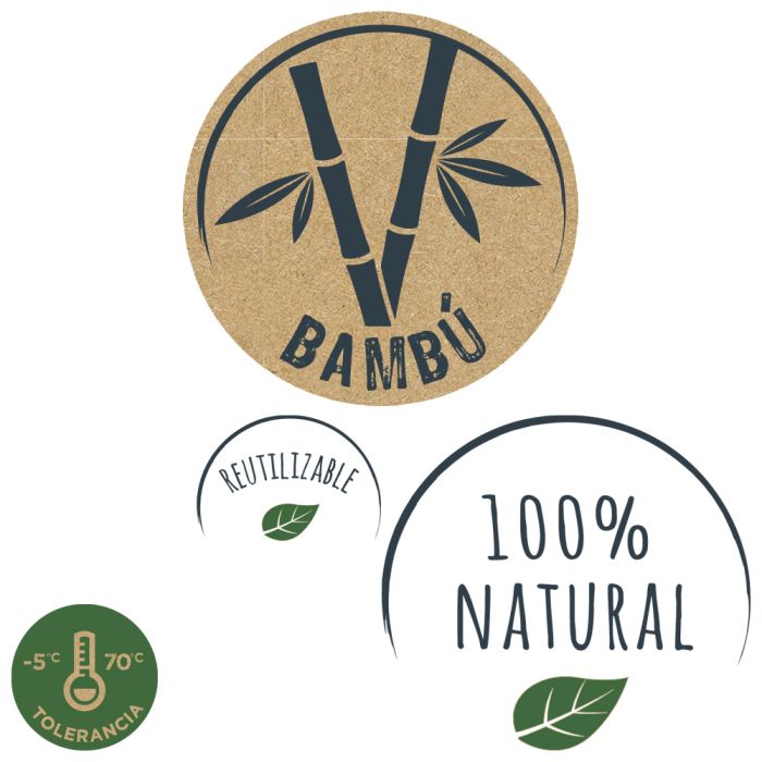Pinza de servir de bambu x18 10 cm 4 Pinza de servir de bambu x18 10 cm 4