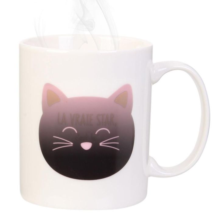 Mug Gato Cambio Color Con Calor Home Deco Factory