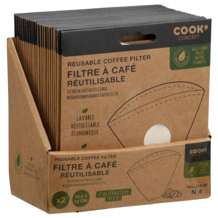 Filtro de cafe lavable de algodon x2 6