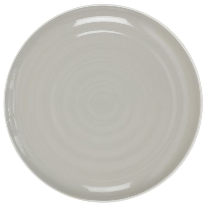 Plato Gris Bicolor Home Deco Factory diámetro 26,5 cm