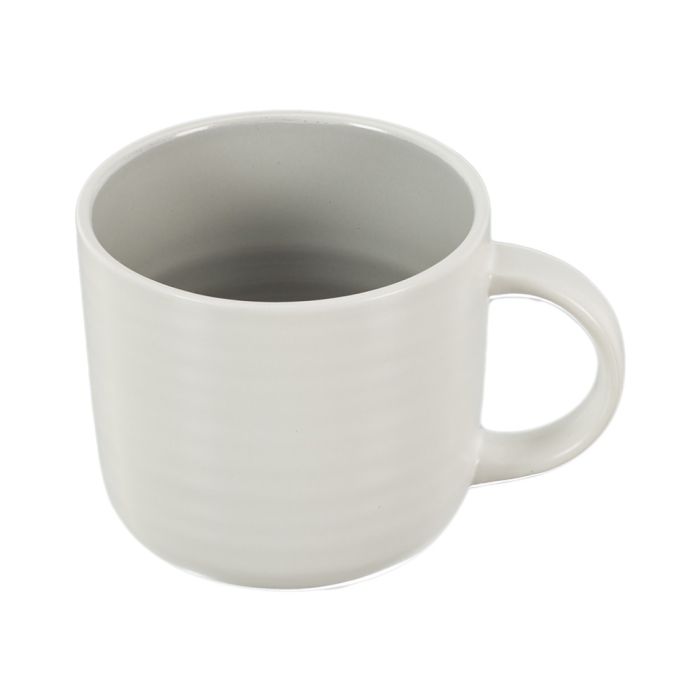 Mug 400 Ml Gris Bicolor Home Deco Factory