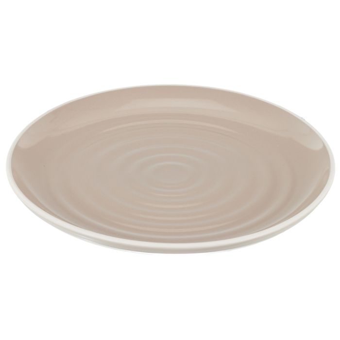 Plato bicolor beige 2