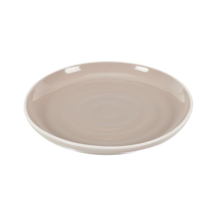 Plato bicolor beige 2