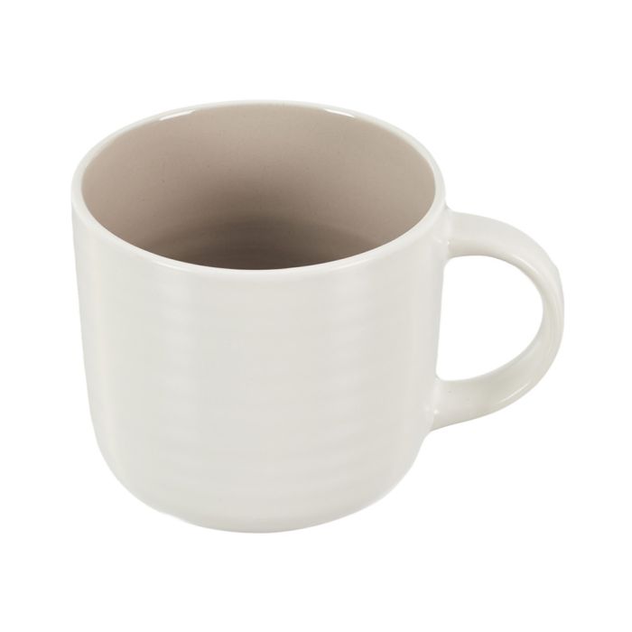 Mug 400 Ml Beige Bicolor Home Deco Factory