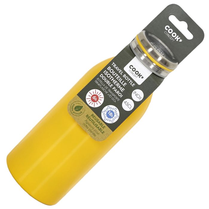 Termo Botella 450 Ml Amarillo Cook Concept