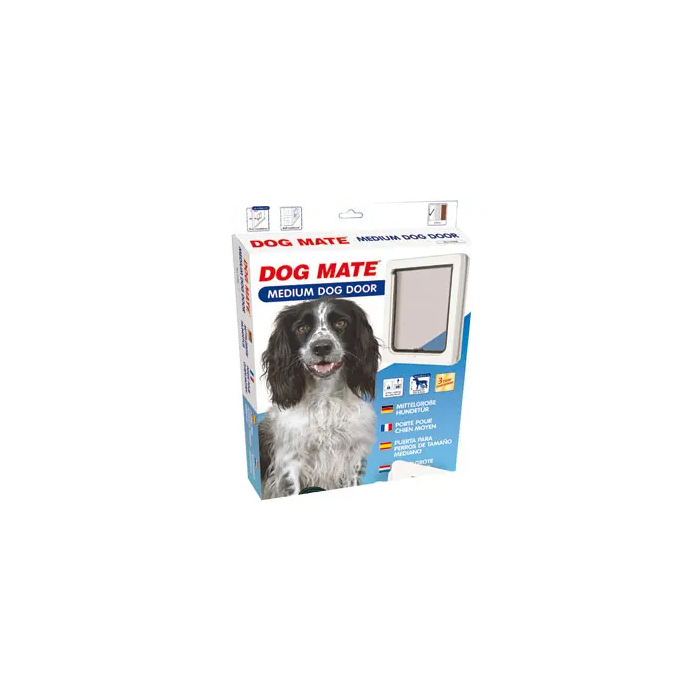 Dog Mate Puerta Perro Mediano Blanco