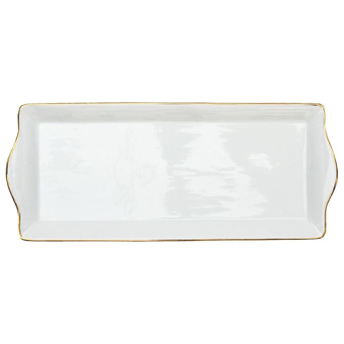 Bandeja Ribete Dorado Home Deco Factory 34x14 cm