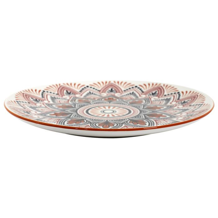 Plato mandala naranja d26cm 2