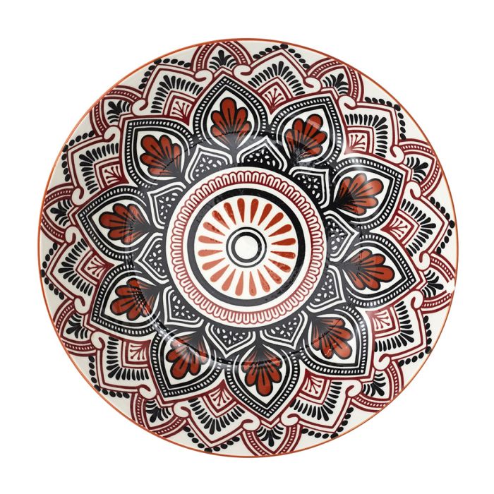 Plato Hondo Mandala N Home Deco Factory diámetro 20 cm